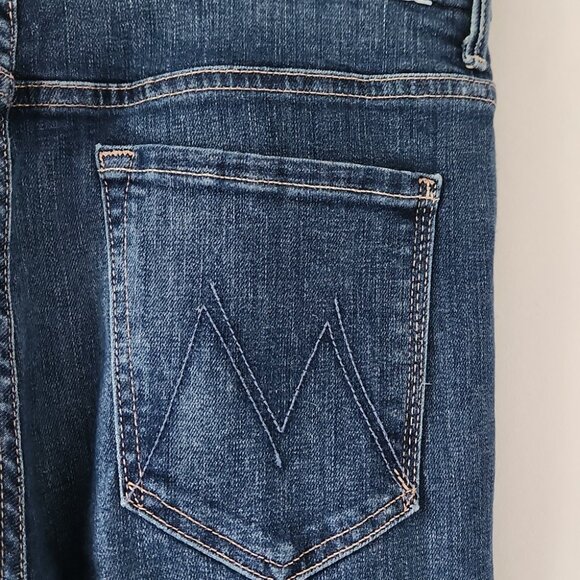 MOTHER Women's Skinny Jeans - Blue - Picture 3 of 6